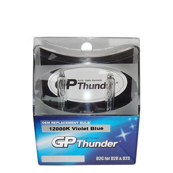 Gp-Thunder GP-Thunder GP-D2C-12;000K Xenon Headlamp Replacement Light Bulbs - Violet Blue GP-D2C-12&#44;000K